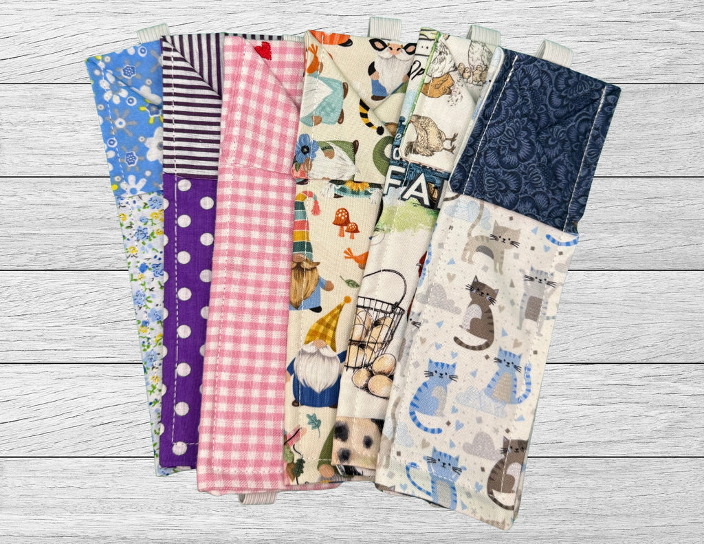 Handmade Fabric Pen Holder Bookmark – Planner & Notebook Accessory