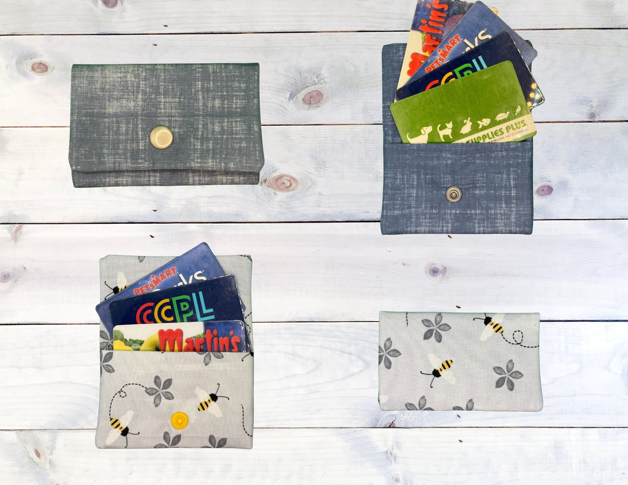 Handmade Fabric Gift Card Pouch – Reusable Card & Cash Holder