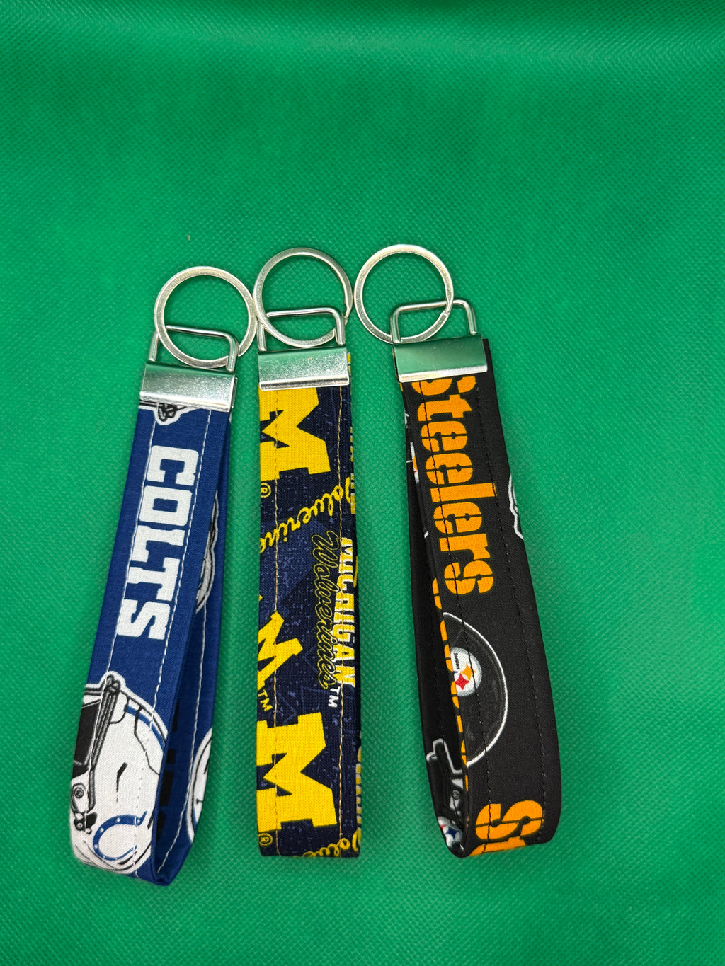 Personalized Fabric Keychain Wristlet – Custom Name, Fonts & Colors